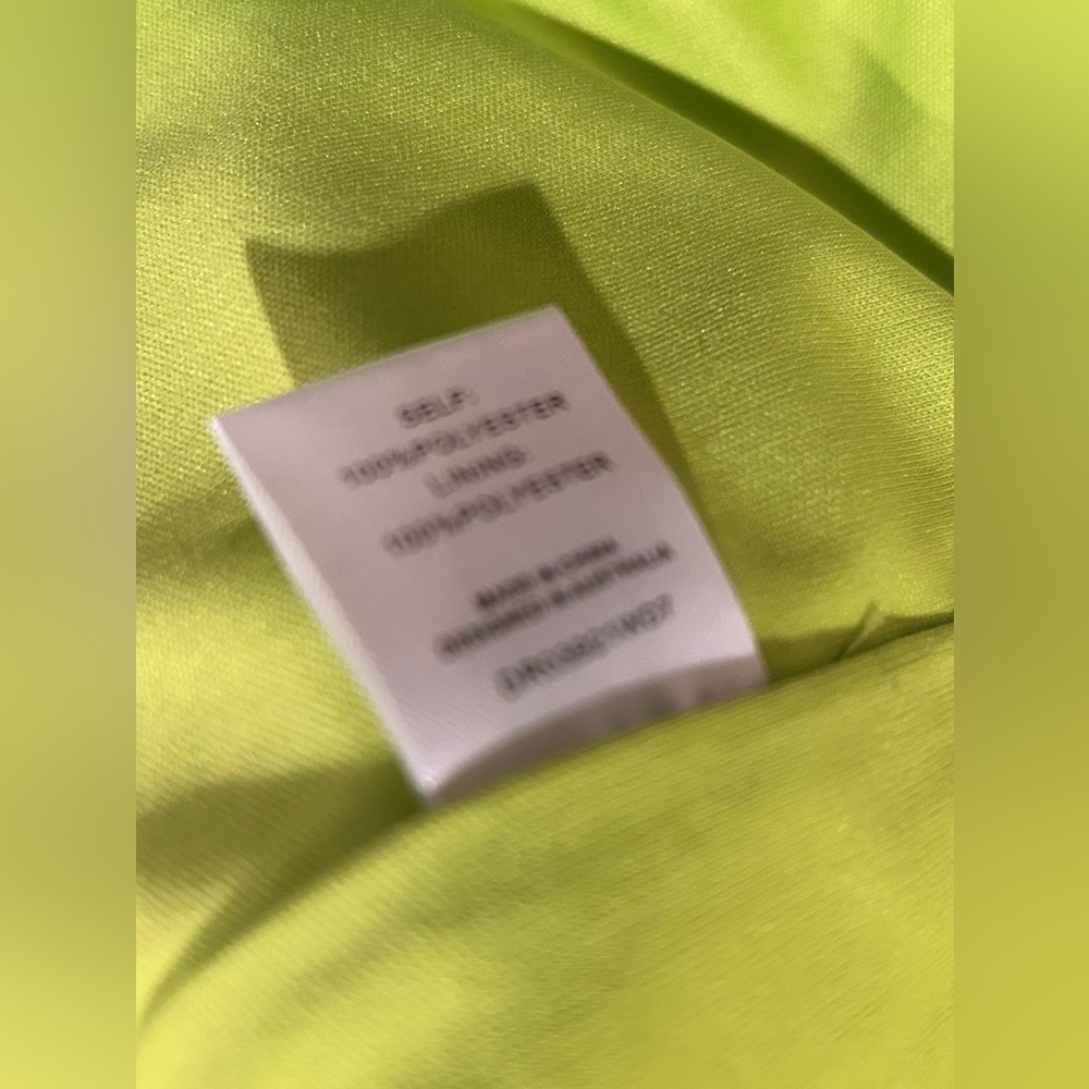 Meshki Maci Crepe Strapless Mini Dress - Lime Green - Picture 7 of 7